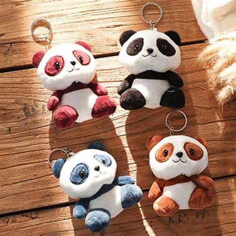 panda plush keychain